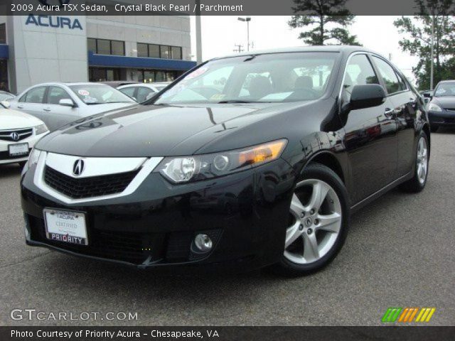 2009 Acura TSX Sedan in Crystal Black Pearl