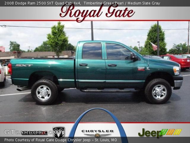 2008 Dodge Ram 2500 SXT Quad Cab 4x4 in Timberline Green Pearl
