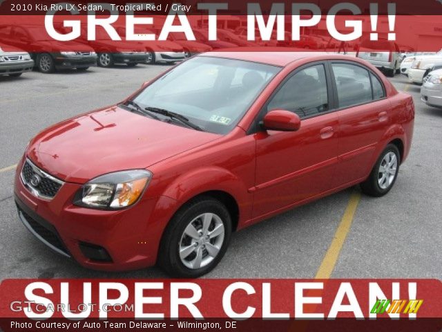 2010 Kia Rio LX Sedan in Tropical Red