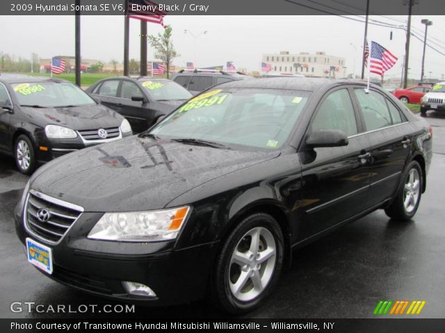 2009 Hyundai Sonata SE V6 in Ebony Black