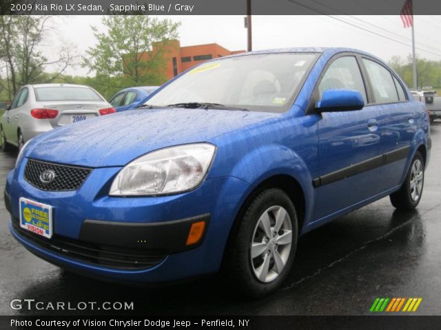 2009 Kia Rio LX Sedan in Sapphire Blue
