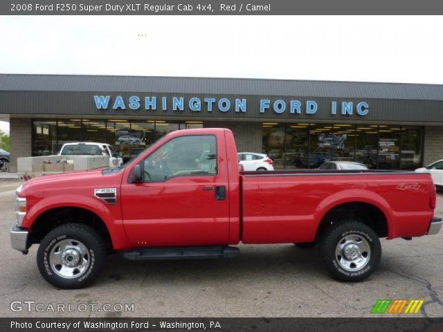 2008 Ford F250 Super Duty XLT Regular Cab 4x4 in Red