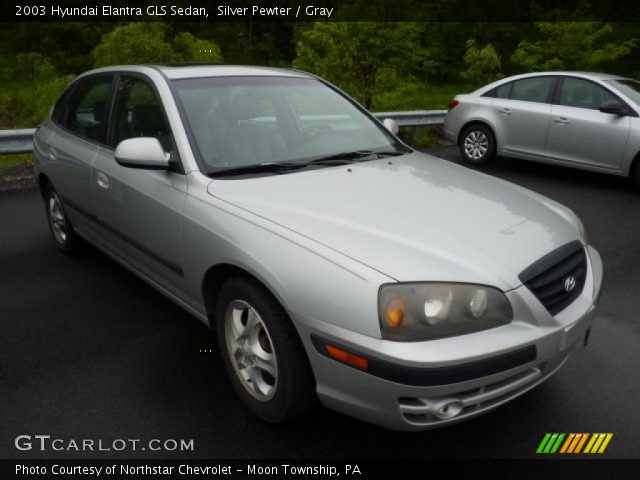 2003 Hyundai Elantra GLS Sedan in Silver Pewter