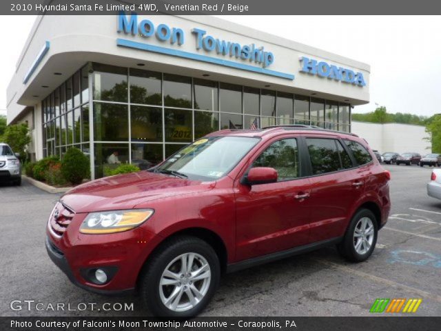 2010 Hyundai Santa Fe Limited 4WD in Venetian Red