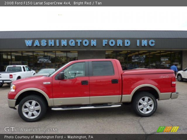 2008 Ford F150 Lariat SuperCrew 4x4 in Bright Red