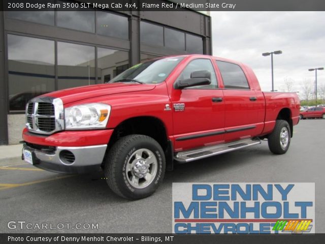 2008 Dodge Ram 3500 SLT Mega Cab 4x4 in Flame Red