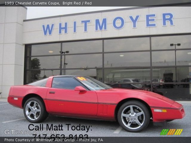 1989 Chevrolet Corvette Coupe in Bright Red