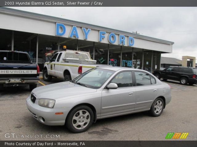 2003 Hyundai Elantra GLS Sedan in Silver Pewter