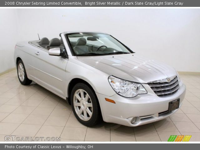 2008 Chrysler Sebring Limited Convertible in Bright Silver Metallic