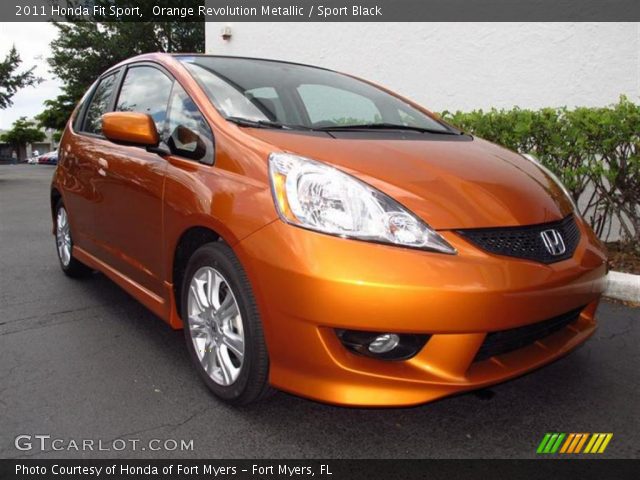2011 Honda Fit Sport in Orange Revolution Metallic