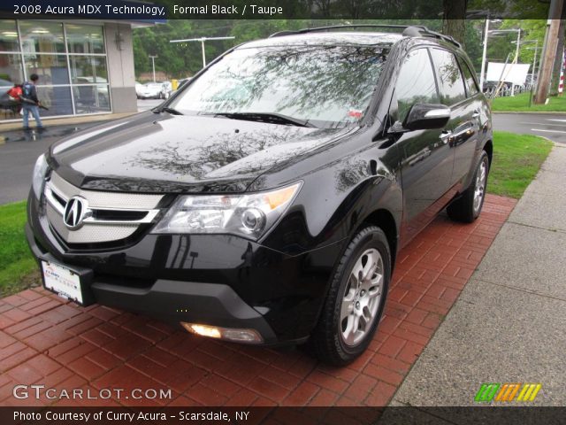 2008 Acura MDX Technology in Formal Black