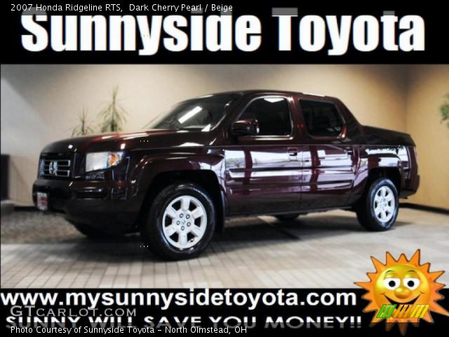 2007 Honda Ridgeline RTS in Dark Cherry Pearl