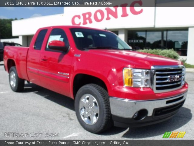 2011 GMC Sierra 1500 SLE Extended Cab in Fire Red