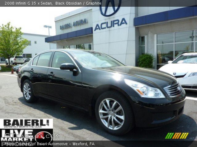 2008 Infiniti G 35 x Sedan in Black Obsidian