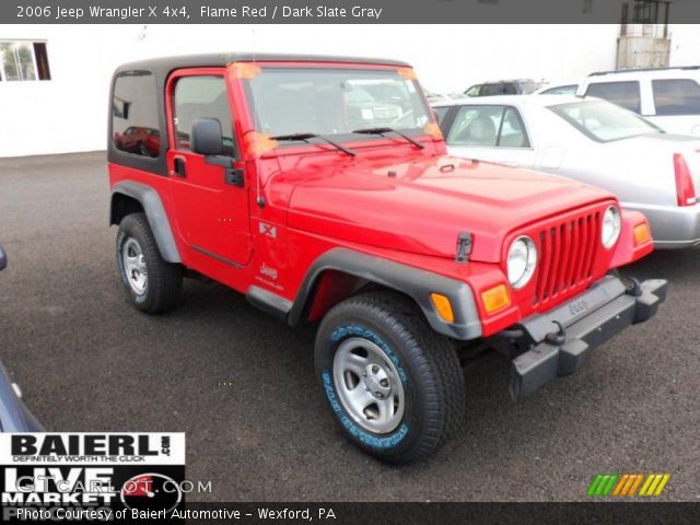 2006 Jeep Wrangler X 4x4 in Flame Red