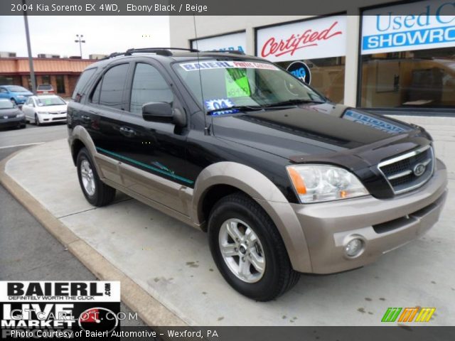 2004 Kia Sorento EX 4WD in Ebony Black