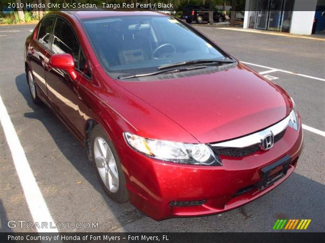 2010 Honda Civic LX-S Sedan in Tango Red Pearl