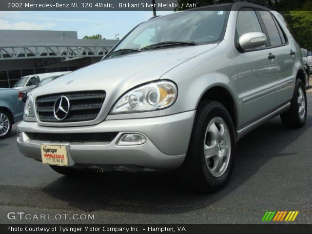 2002 Mercedes-Benz ML 320 4Matic in Brilliant Silver Metallic