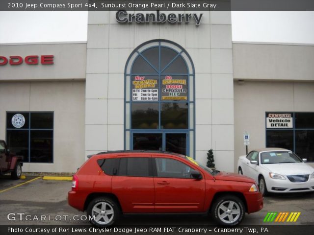 2010 Jeep Compass Sport 4x4 in Sunburst Orange Pearl