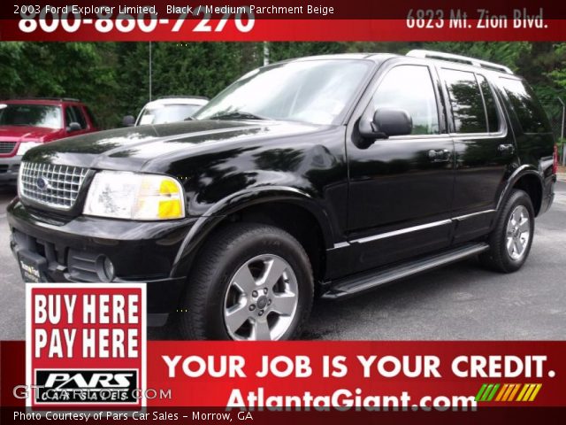 2003 Ford Explorer Limited in Black