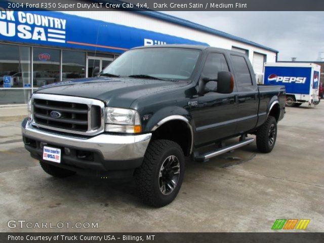 2004 Ford F350 Super Duty XLT Crew Cab 4x4 in Dark Green Satin