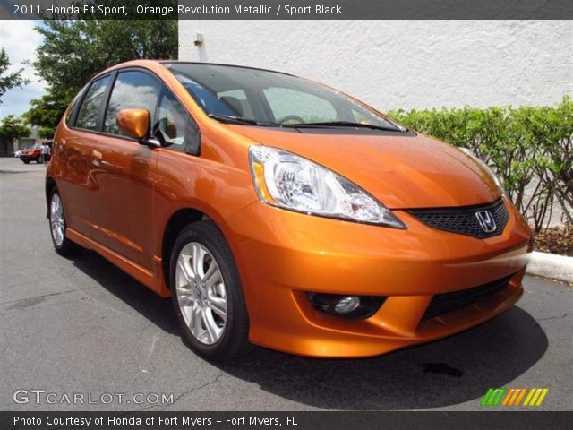 2011 Honda Fit Sport in Orange Revolution Metallic
