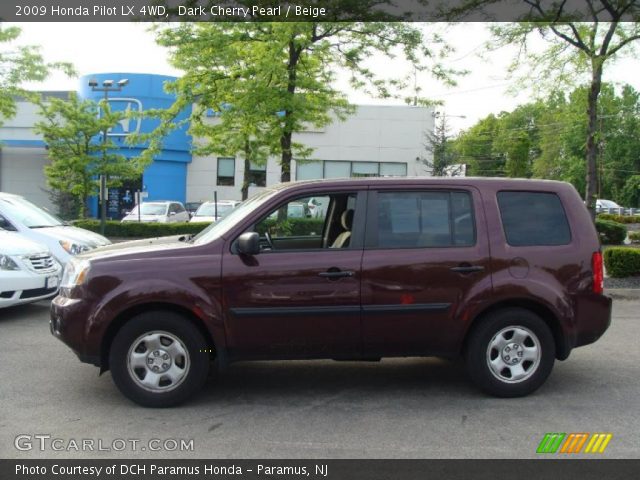 2009 Honda Pilot LX 4WD in Dark Cherry Pearl