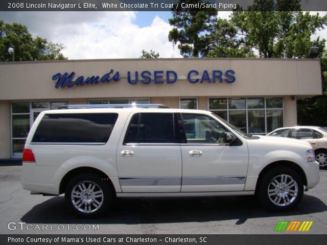 2008 Lincoln Navigator L Elite in White Chocolate Tri Coat