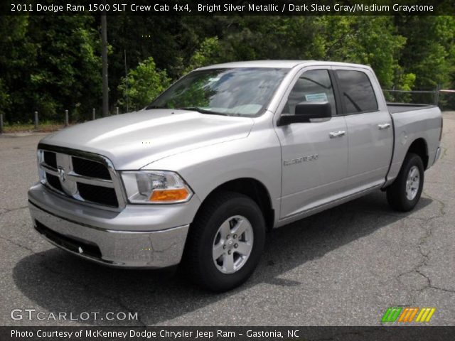 2011 Dodge Ram 1500 SLT Crew Cab 4x4 in Bright Silver Metallic