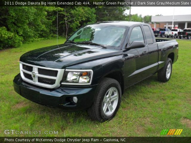 2011 Dodge Dakota Big Horn Extended Cab 4x4 in Hunter Green Pearlcoat