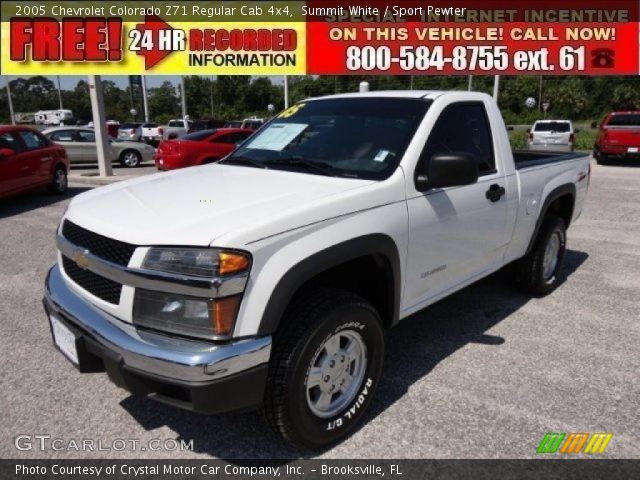 2005 Chevrolet Colorado Z71 Regular Cab 4x4 in Summit White