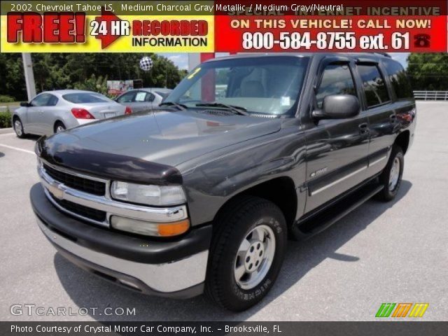 2002 Chevrolet Tahoe LS in Medium Charcoal Gray Metallic