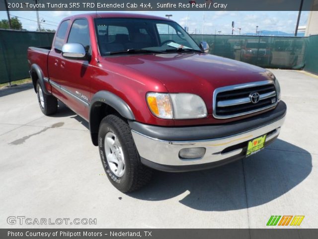 2001 Toyota Tundra SR5 TRD Extended Cab 4x4 in Sunfire Red Pearl