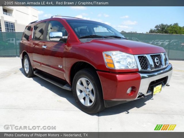 2005 Nissan Armada LE 4x4 in Red Brawn