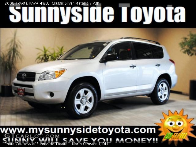 2008 Toyota RAV4 4WD in Classic Silver Metallic