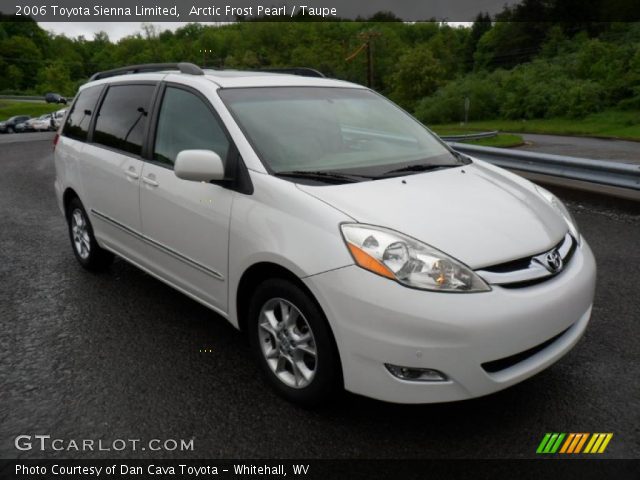 2006 Toyota Sienna Limited in Arctic Frost Pearl