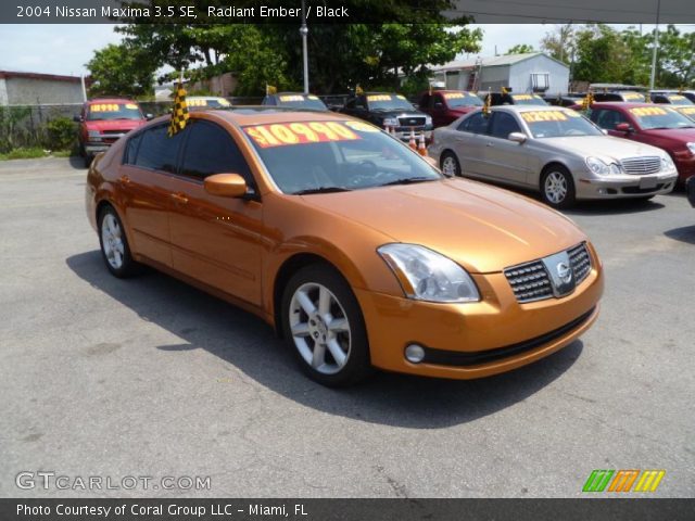 2004 Nissan Maxima 3.5 SE in Radiant Ember