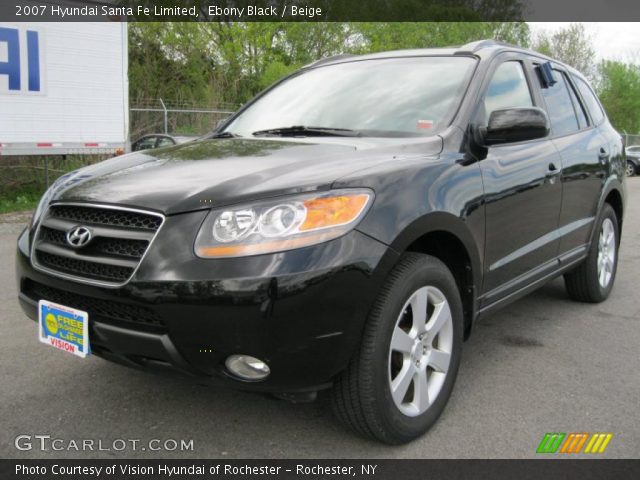 2007 Hyundai Santa Fe Limited in Ebony Black