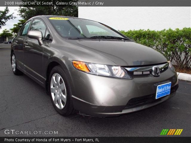 2008 Honda Civic LX Sedan in Galaxy Gray Metallic
