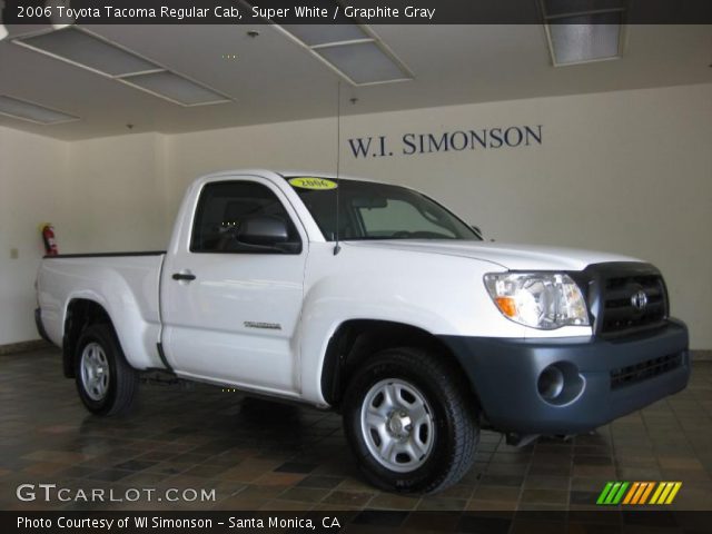 2006 Toyota Tacoma Regular Cab in Super White