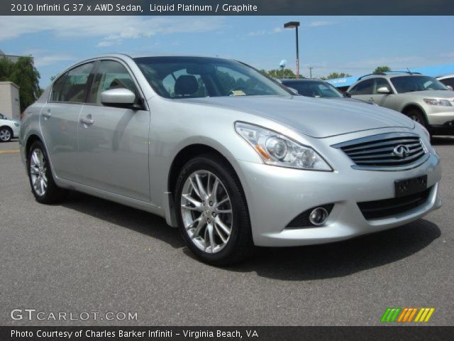 2010 Infiniti G 37 x AWD Sedan in Liquid Platinum
