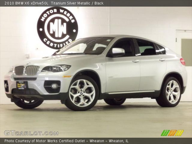 2010 BMW X6 xDrive50i in Titanium Silver Metallic