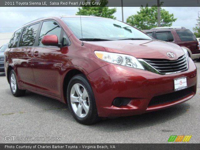 2011 Toyota Sienna LE in Salsa Red Pearl