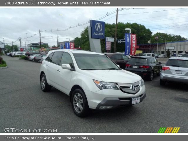 2008 Acura MDX Technology in Aspen White Pearl