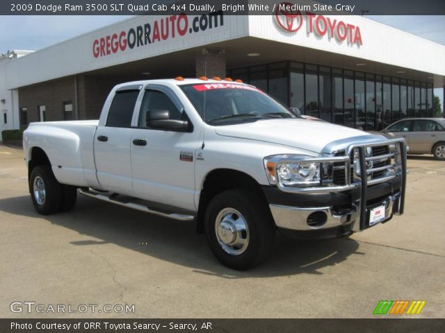 2009 Dodge Ram 3500 SLT Quad Cab 4x4 Dually in Bright White