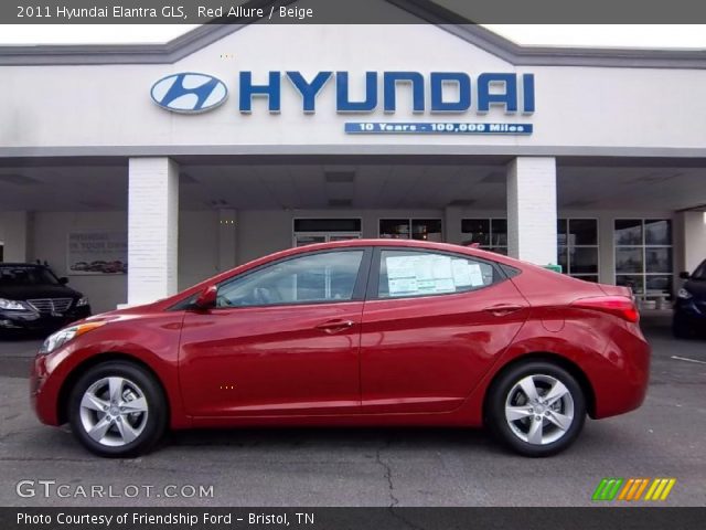 2011 Hyundai Elantra GLS in Red Allure