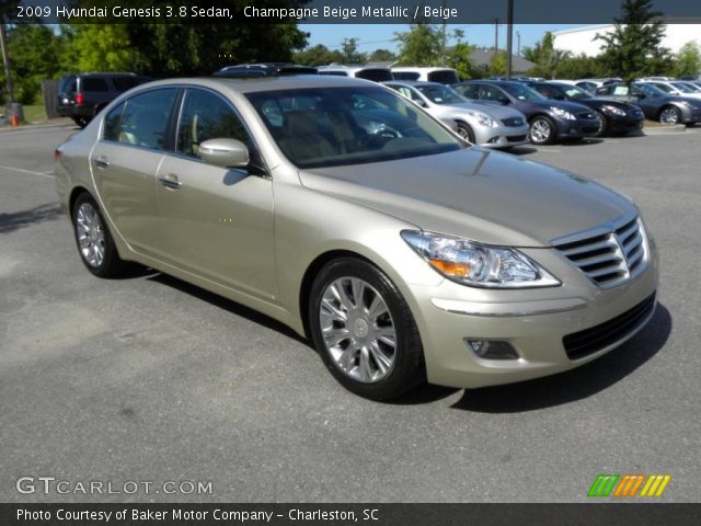 2009 Hyundai Genesis 3.8 Sedan in Champagne Beige Metallic