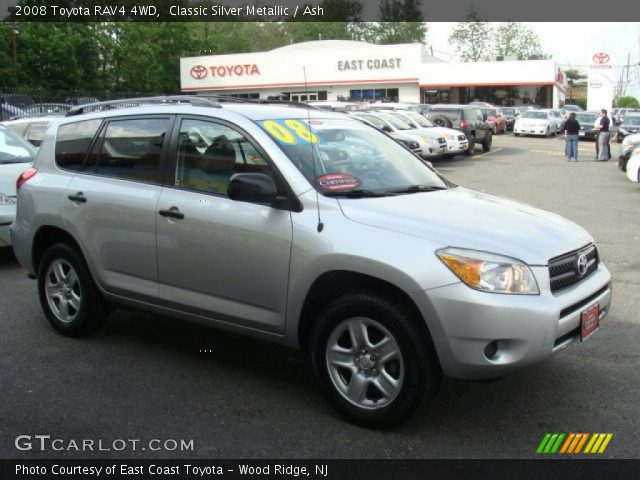 2008 Toyota RAV4 4WD in Classic Silver Metallic
