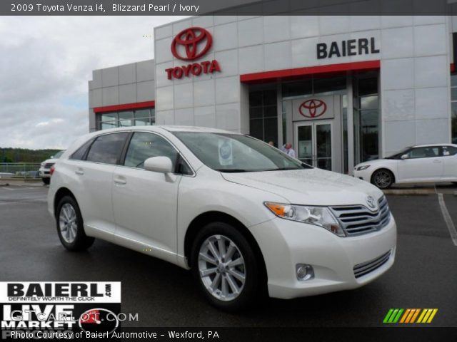 2009 Toyota Venza I4 in Blizzard Pearl