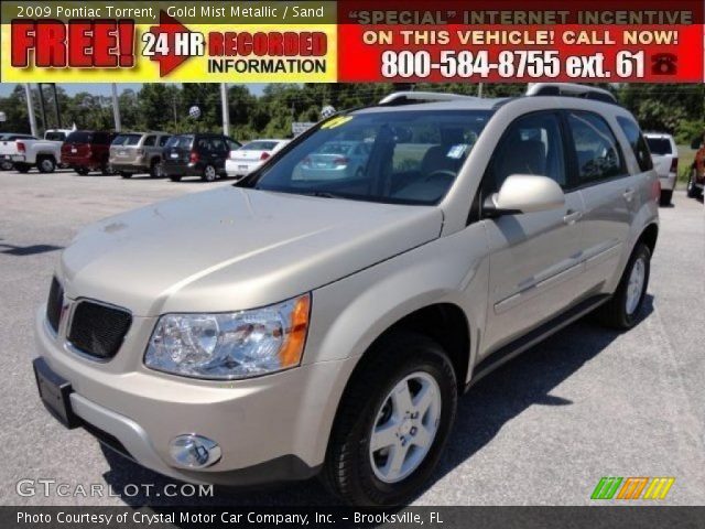 2009 Pontiac Torrent  in Gold Mist Metallic